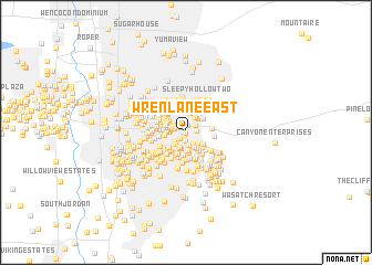 map of Wren Lane East