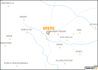 map of Wrens