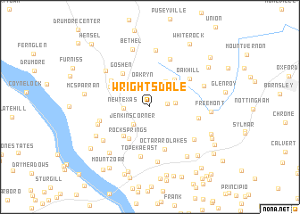 map of Wrightsdale