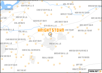 map of Wrightstown