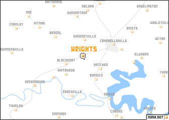 map of Wrights