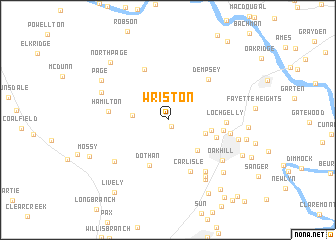 map of Wriston