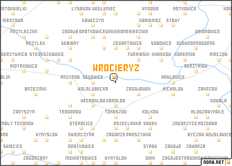 map of Wrocieryż