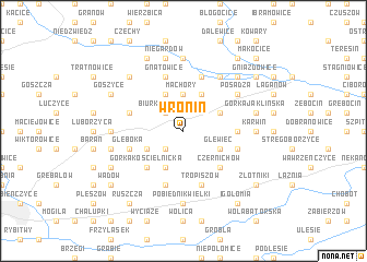 map of Wronin