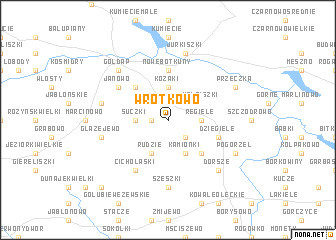 map of Wrotkowo