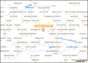 map of Wrzosówka