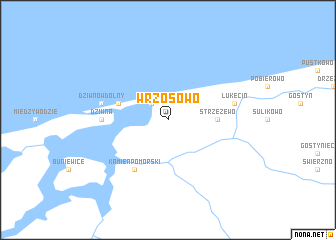 map of Wrzosowo