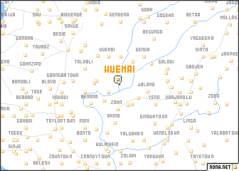 map of Wuemai