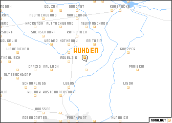 map of Wuhden