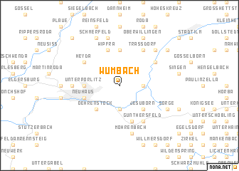 map of Wümbach