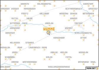 map of Wümme