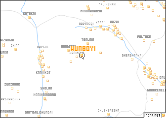 map of Wunboyi