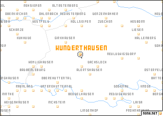 map of Wunderthausen