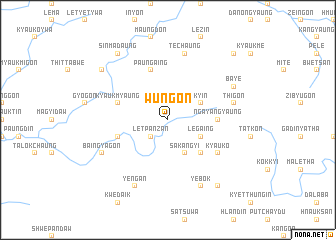 map of Wungon