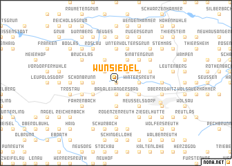 map of Wunsiedel