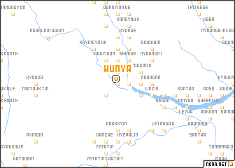 map of Wunya
