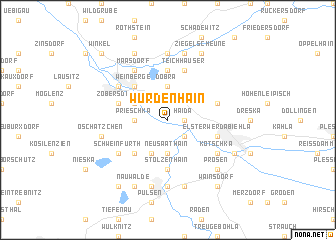 map of Würdenhain