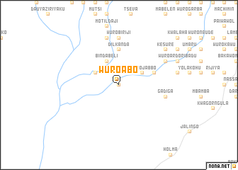 map of Wuro Abo