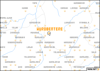 map of Wuro Bentere