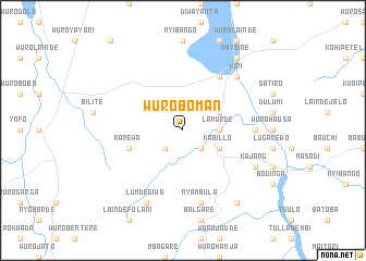 map of Wuro Boman