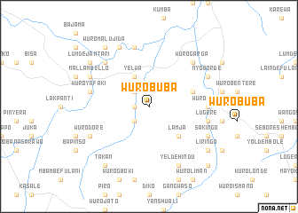 map of Wuro Buba