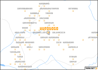 map of Wuro Dogo