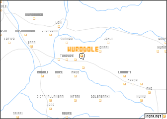 map of Wuro Dole