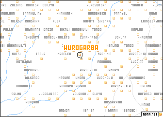 map of Wuro Garba