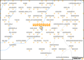 map of Wuro Naude