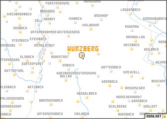 map of Würzberg