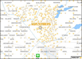 map of Würzenberg