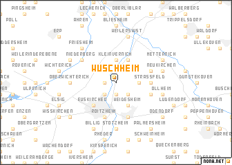 map of Wüschheim