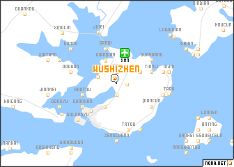 map of Wushizhen