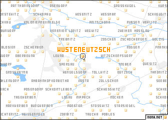 map of Wüsteneutzsch