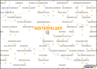 map of Wüstenfelden