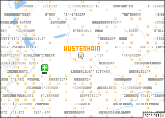 map of Wüstenhain