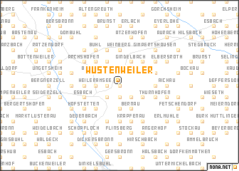 map of Wüstenweiler