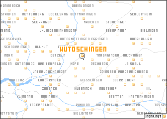 map of Wutöschingen