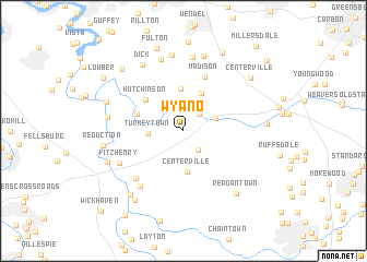 map of Wyano