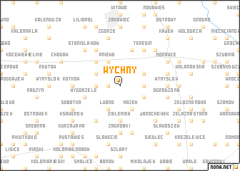 map of Wychny