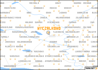 map of Wyczałkowo