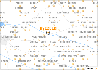 map of Wyczółki