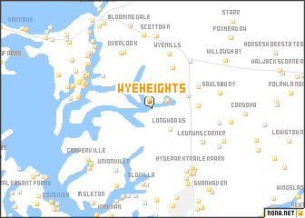 map of Wye Heights
