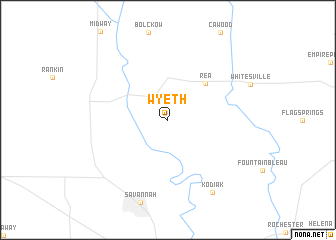 map of Wyeth