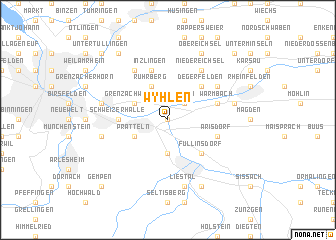 map of Wyhlen