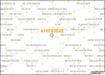 map of Wykno Nowe