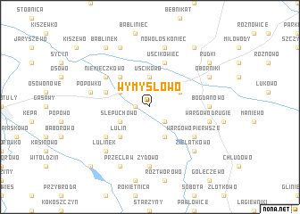 map of Wymysłowo