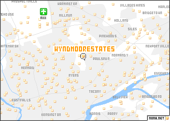 map of Wyndmoor Estates