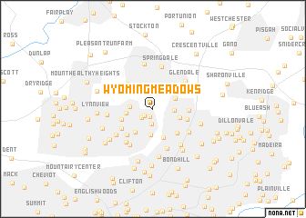 map of Wyoming Meadows