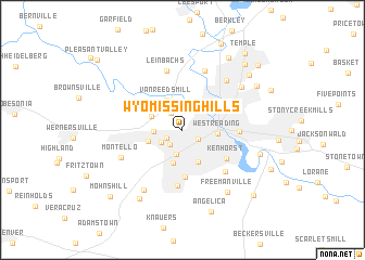 map of Wyomissing Hills